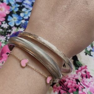 Vintage silver bangles (2)